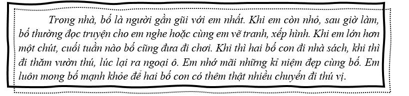 d) Đọc đoạn văn sau và cho biết đoạn văn bày tỏ tình cảm, cảm xúc với ai? Câu mở đầu khẳng định điều gì? (ảnh 1)