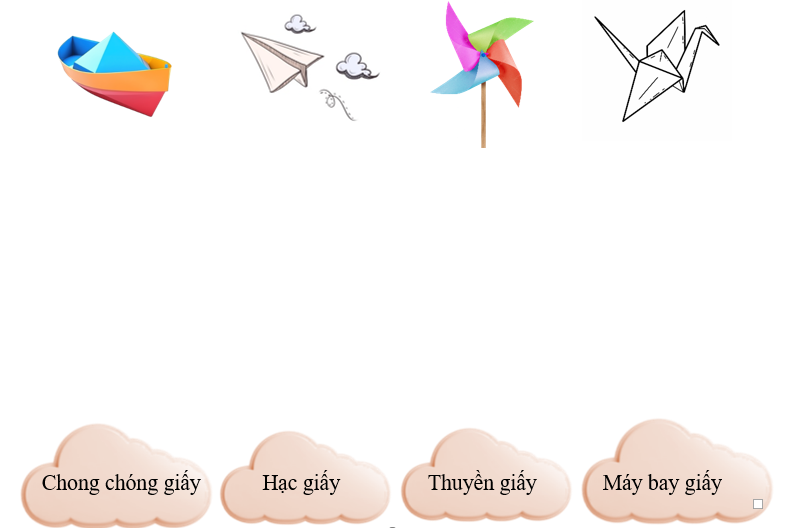 d) Em hãy nối đúng tên gọi của những món đồ chơi sau đây: (ảnh 1)