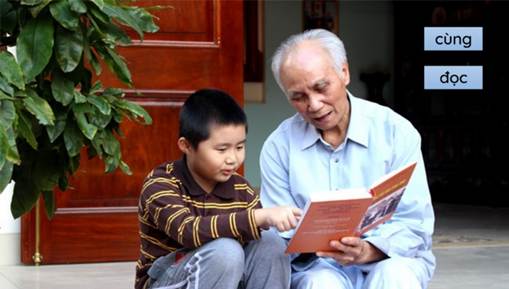 An old person and young child reading a book

AI-generated content may be incorrect.