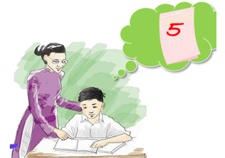 Bạn nhỏ trong tranh đang chia sẻ với cô giáo điều gì? (ảnh 1)