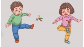 Hình ảnh dưới đây chỉ trò chơi gì?   A. nhảy dây B. đuổi bắt C. đá cầu (ảnh 1)