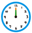 Look at the picture and choose the letter A, B, C or D to complete the sentences.What time is it? - It’s ________________. (ảnh 1)