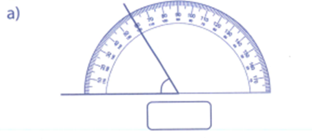 Quan sát và viết số đo góc thích hợp vào ô trống: (ảnh 1)