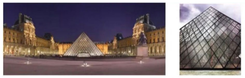 Kim tự tháp là một công trình kiến trúc tuyệt đẹp bằng kính tọa lạc ngay lối vào của bảo tàng Louvre, Pari. Kim tự tháp có dạng là hình chóp tứ giác đều với chiều cao 21 m (ảnh 1)