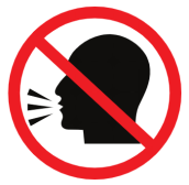 You are in a library and you see this sign. What does it mean? (ảnh 1)