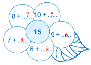 Viết số thích hợp vào chỗ chấm để được kết quả là 15. (ảnh 2)
