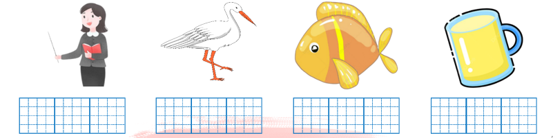 Viết chữ “cá, cò, cô, ca” dưới hình phù hợp. (ảnh 1)