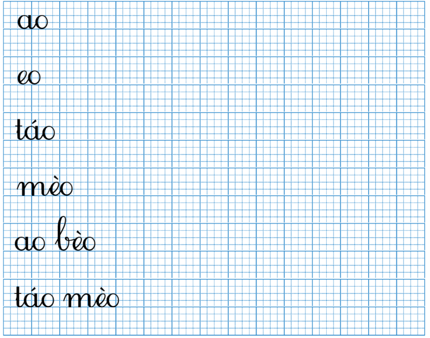 Tập viết ao eo (ảnh 1)