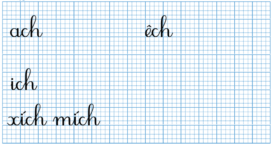 Tập viết ach (ảnh 1)