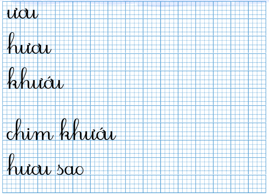 Tập viết ươu hươu (ảnh 1)