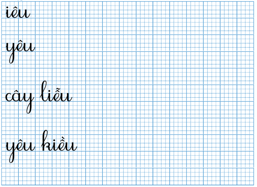 Tập viết iêu siêu (ảnh 1)