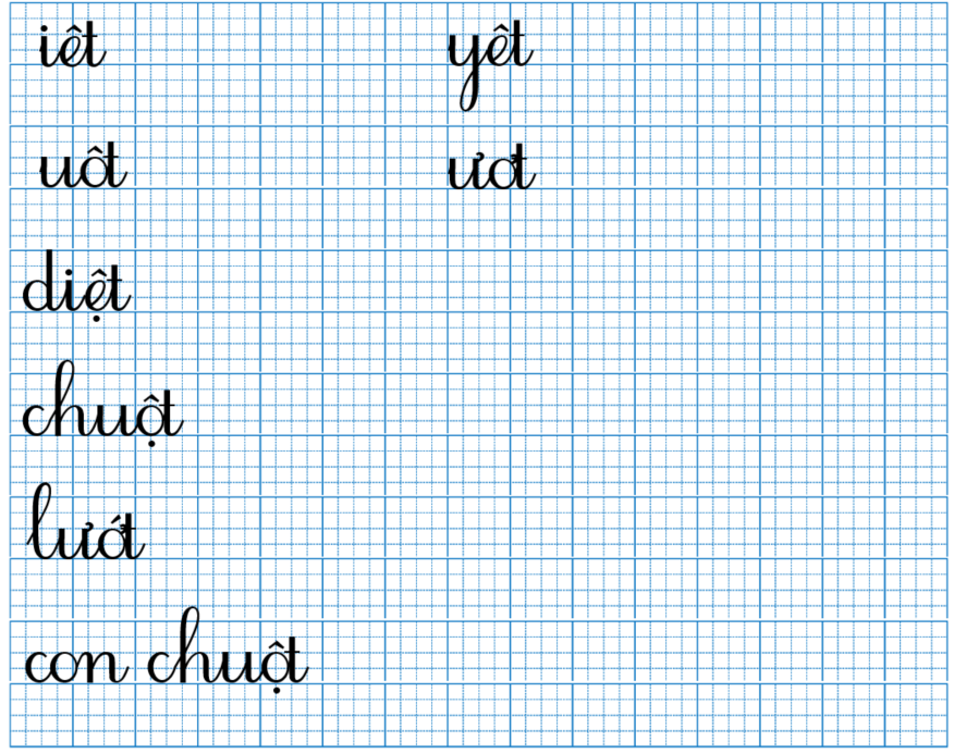 Tập viết iết (ảnh 1)