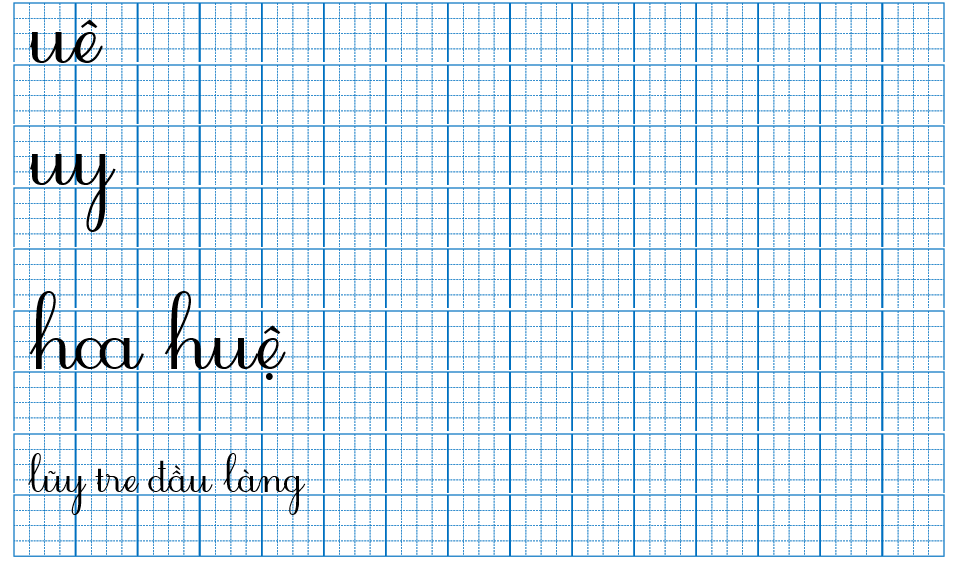 Luyện viết uê (ảnh 1)