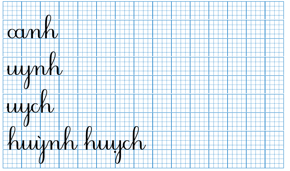 Luyện viết canh uynh (ảnh 1)