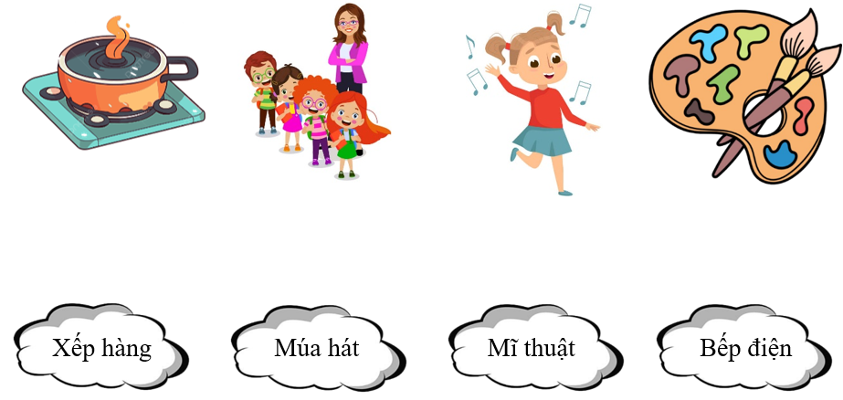 Nối ô chữ với hình phù hợp. (ảnh 1)