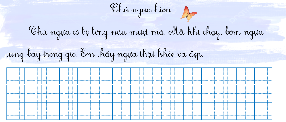 Tập chép chú ngựa hiền (ảnh 1)