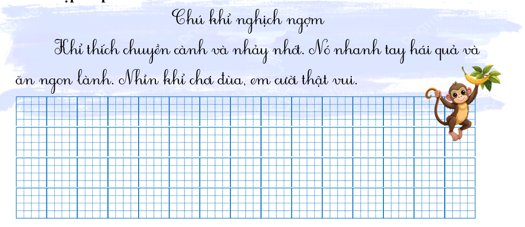 Tập chép chú nghỉ nghịch ngợm (ảnh 1)