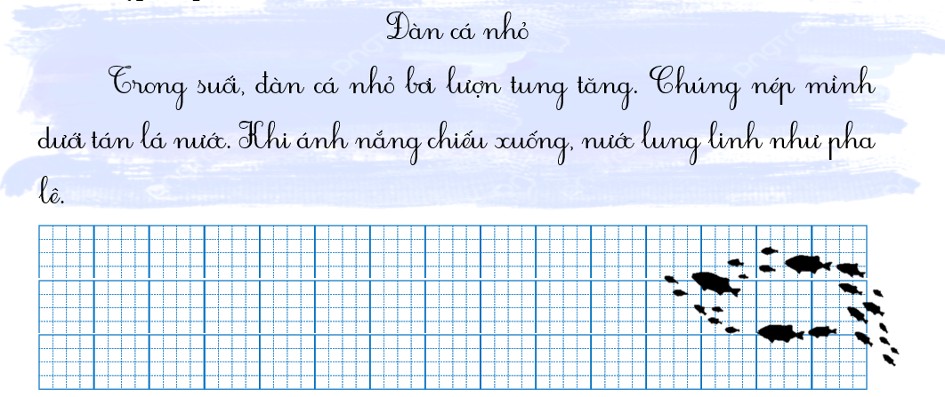 Tập chép Đàn cá nhỏ (ảnh 1)