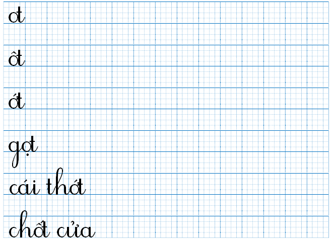 Tập viết ot ơt ôt  (ảnh 1)
