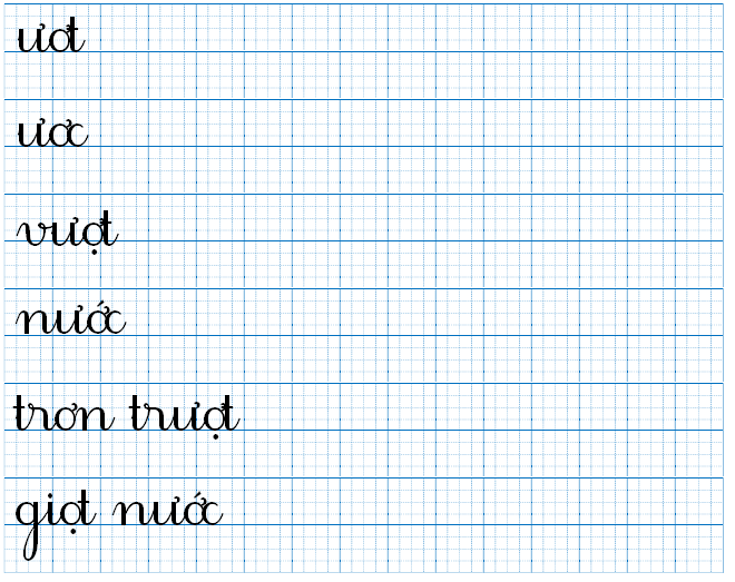 Tập viết ươt ươc (ảnh 1)