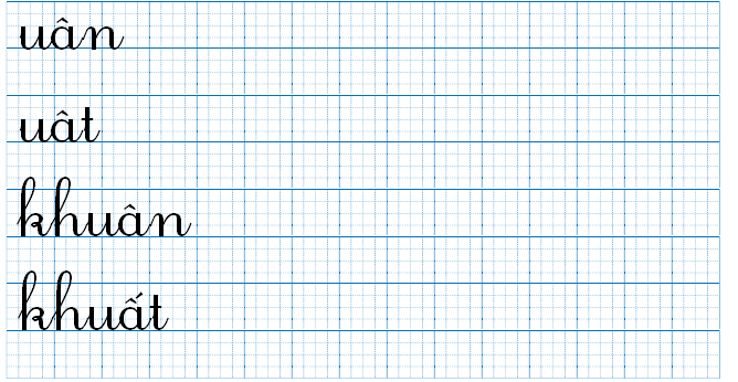 Tập viết uân uât  (ảnh 1)