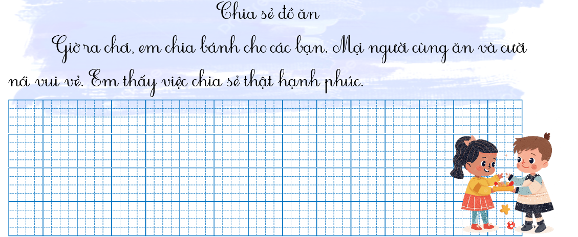 Tập chép Chia sẻ đồ ăn (ảnh 1)