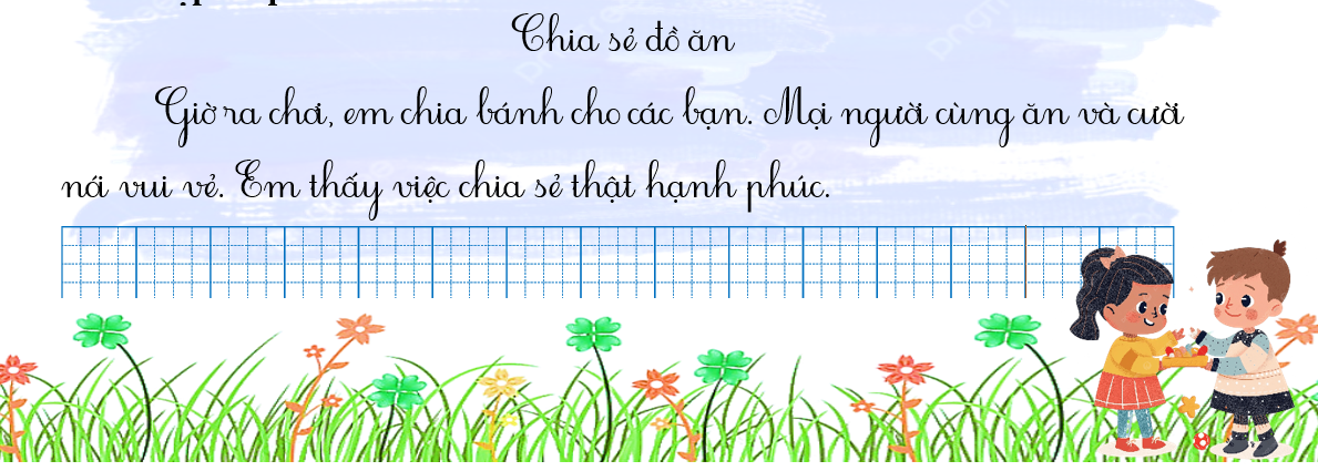 Tập chép Chia sẻ đồ ăn (ảnh 1)