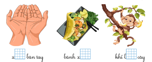 Điền vần oe hoặc eo và dấu thanh vào chỗ trống phù hợp: (ảnh 1)