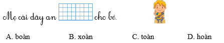 Em hãy khoanh vào chữ cái trước từ ngữ thích hợp để hoàn thành các câu sau: (ảnh 1)