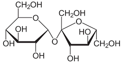 Saccharose có công thức phân tử C12H22O11, cấu tạo từ một đơn vị α-glucose và một đơn vị β-fructose qua liên kết α-1,2-glycoside. Trong phân tử saccharose có bao nhiêu nhóm –OH? (ảnh 1)