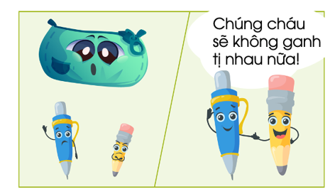 Nội dung của bức tranh sau là gì? (Chọn 2 đáp án) (ảnh 1)