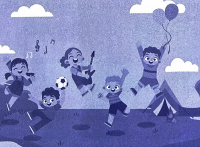 Quan sát hình dưới đây và thực hiện các yêu cầu. Viết câu hỏi cho những câu trả lời sau. a. Hỏi: Trả lời: Có năm bạn nhỏ đang vui chơi cùng nhau. (ảnh 1)