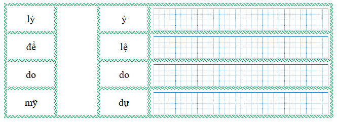 Nối đúng rồi viết lại từ ngữ: (ảnh 1)