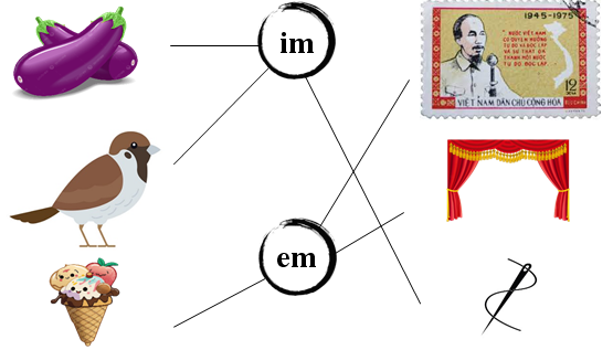 Nối đúng: im em (ảnh 2)