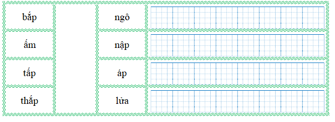 Nối đúng rồi viết lại từ ngữ: (ảnh 1)