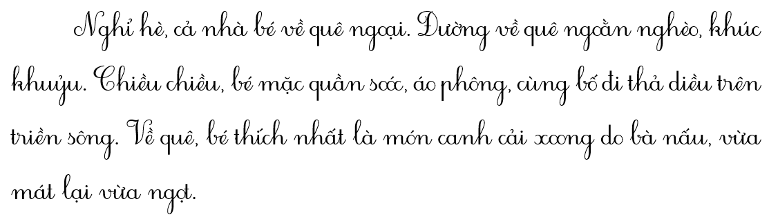 Chọn từ thích hợp trong khung để điền vào chỗ trống: (ngoằn nghèo, quần soóc, cải xoong) (ảnh 2)