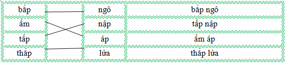 Nối đúng rồi viết lại từ ngữ: (ảnh 2)