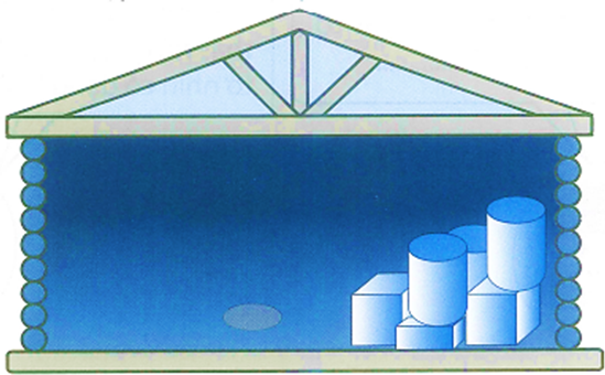 Người ta lấy đi một chiếc hộp trong nhà kho. Do để lâu ngày nên dưới sàn nhà có vệt bụi cho biết hình dạng của đáy chiếc hộp. Hỏi chiếc hộp đã bị lấy đi là chiếc hộp nào dưới đây? (ảnh 1)