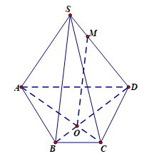 Cho hình chóp S.ABCD có đáy ABCD là hình thang với đáy lớn AD (ảnh 1)