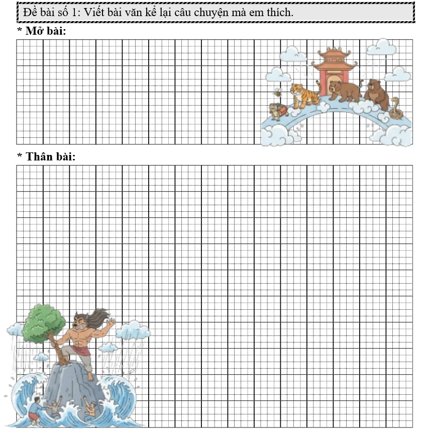Thực hành viết   Viết bài văn kể lại câu chuyện mà em thích.  (ảnh 1)