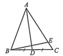 a) vec AB. vec AC = 20. b) vec AD =1/2. vec AB +1/2.vecAC. c) BC = 3 căn 5 . (ảnh 1)