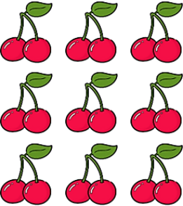  Khoanh tròn vào  1/3 số quả trong mỗi hình (ảnh 1)