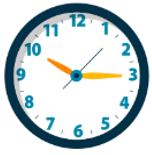 Look at the picture and choose the letter A, B, C or D to complete the sentences.What time do you watch TV with your family? - I watch TV with my family at _________. (ảnh 1)