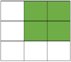 Hình đã tô màu 1/3 số ô là: (ảnh 4)