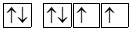 Biểu diễn sự sắp xếp electron trong nguyên tử oxygen (Z =8) theo orbital ở lớp ngoài cùng nào sau đây là đúng? (ảnh 3)