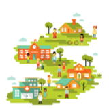 Look at the picture and choose the letter A, B, C or D to complete the sentences.Where’s your school? - It’s in the _____________. (ảnh 1)