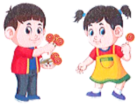 Anh Tuấn có 15 cái kẹo. Hà có ít hơn anh Tuấn 8 cái kẹo. a. Hỏi Hà có bao nhiêu cái kẹo? (ảnh 1)