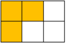 Hình đã tô màu 1/3 số ô là: (ảnh 3)