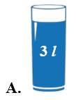 Cốc nào dưới đây đựng 2 lít nước? (ảnh 2)
