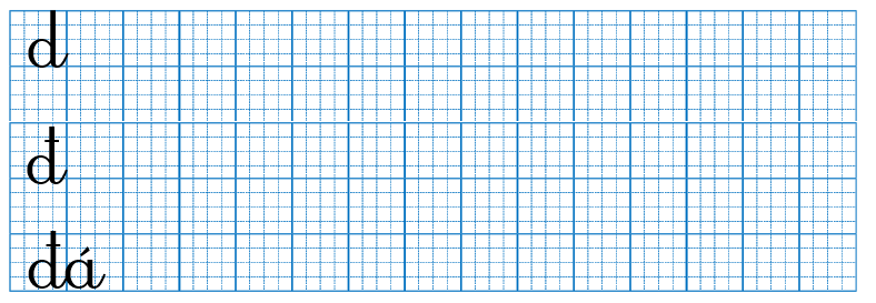 Tập viết d đ đá (ảnh 1)